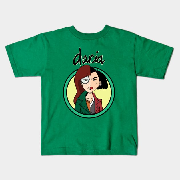 Daria & Jane Kids T-Shirt by chrismcquinlanart